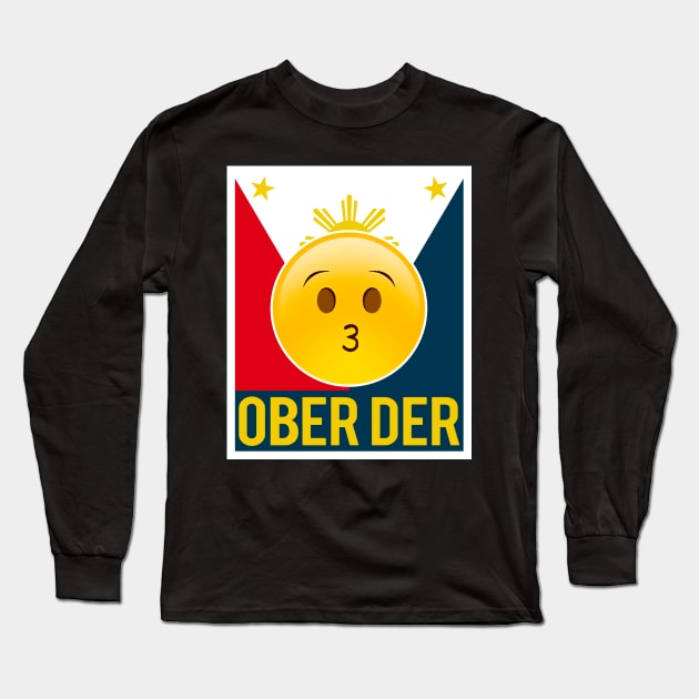 Filipino Emoji Ober Der Long Sleeve T-Shirt by vgraphicdesigns